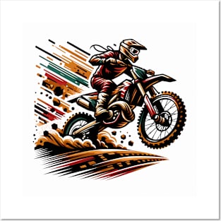 Motocross Motorbike Posters and Art